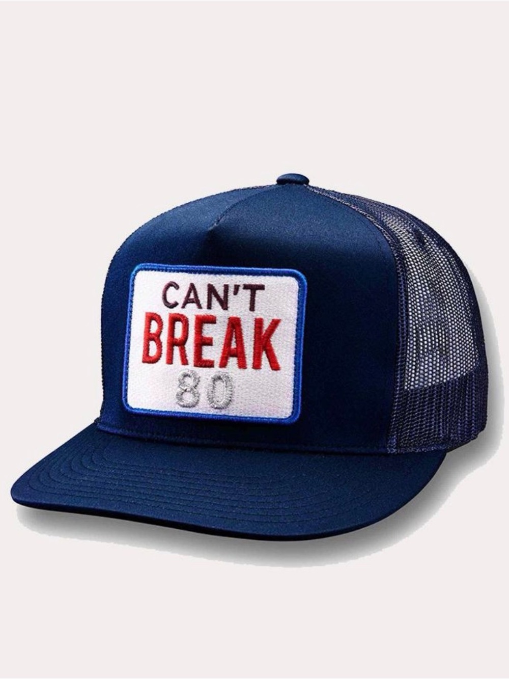 G/Fore Navy Trucker Golf Hat "CAN'T BREAK 80" Patch Peter Millar Co. adjustable